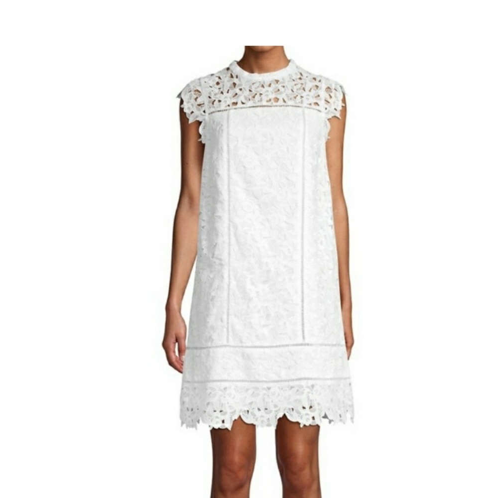 Vineyard Vines White Lace Shift Dress